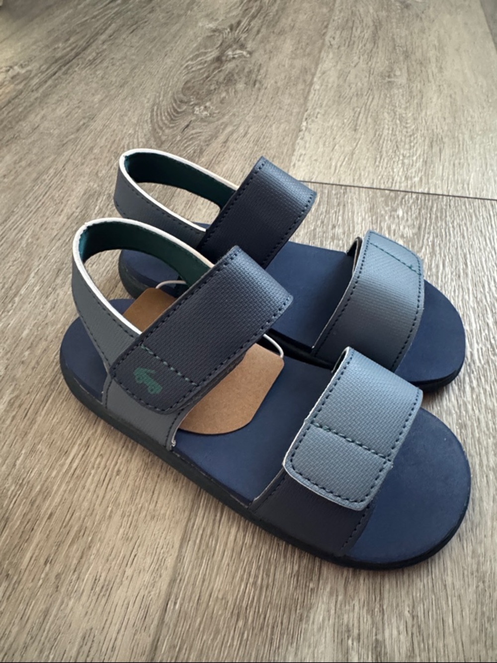 NWT See Kai Run Navy Double-Strap Velcro Water Friendly Sandals Sz 11 Toddler